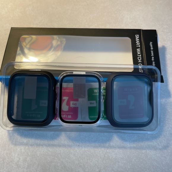 3-Pack Haojavo for Apple Watch Privacy Screen Protector Case - Picture 1 of 3